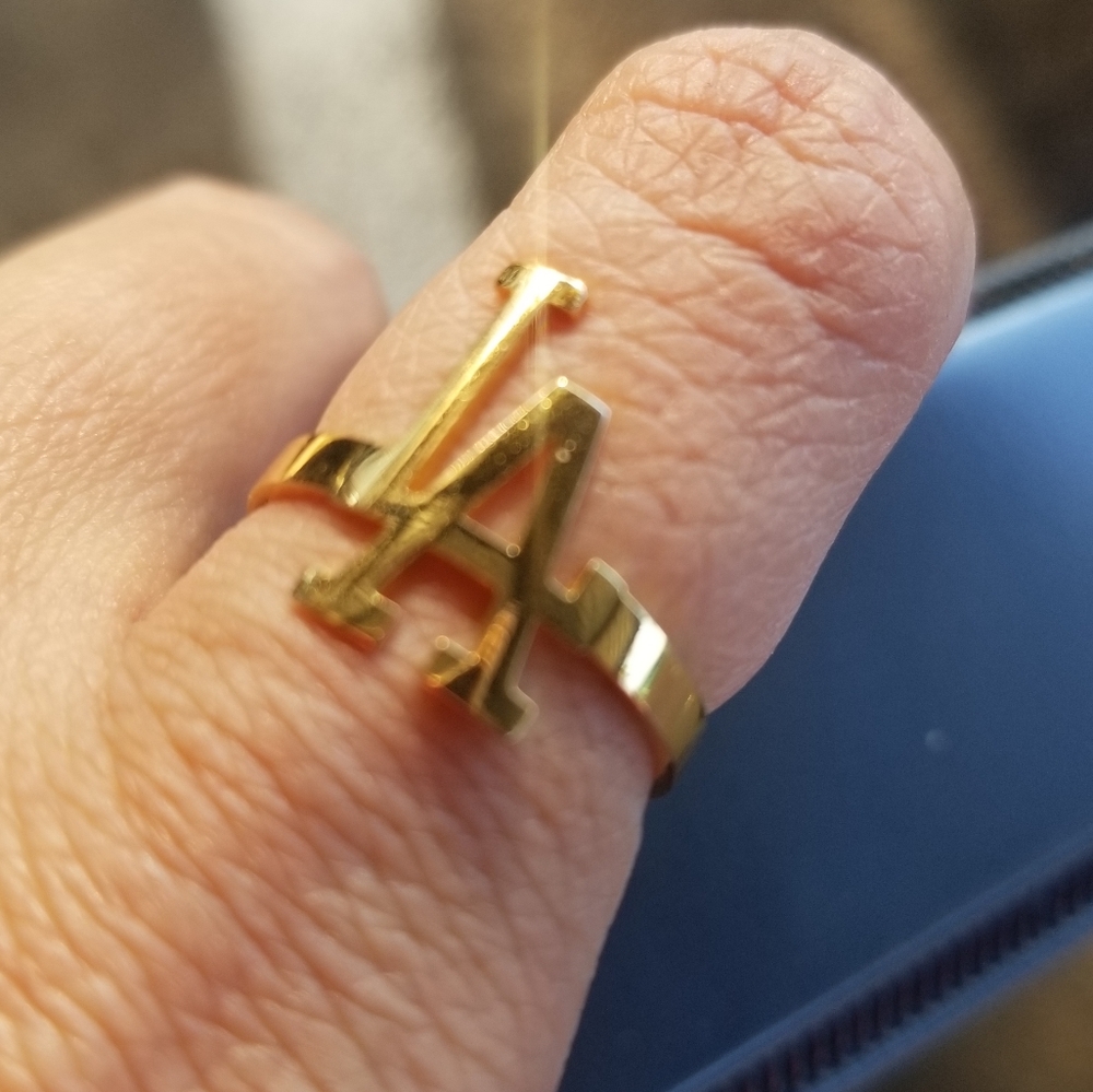 Los Angeles City of Angels Gold Ring